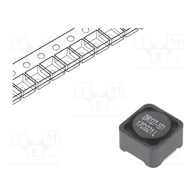 EATON ELECTRONICS Inductor: wire; SMD; 100uH