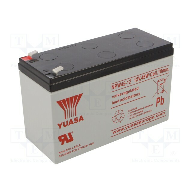 YUASA Re-battery: acid-lead; 12V; 8.5Ah