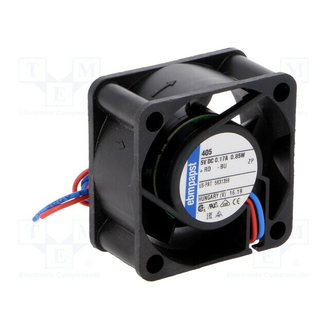 EBM-PAPST Fan: DC; 40x40x20mm; axial; 5VDC