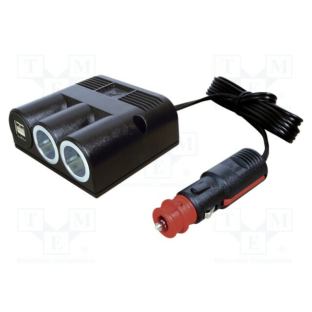 PRO CAR Cigarette lighter socket extension