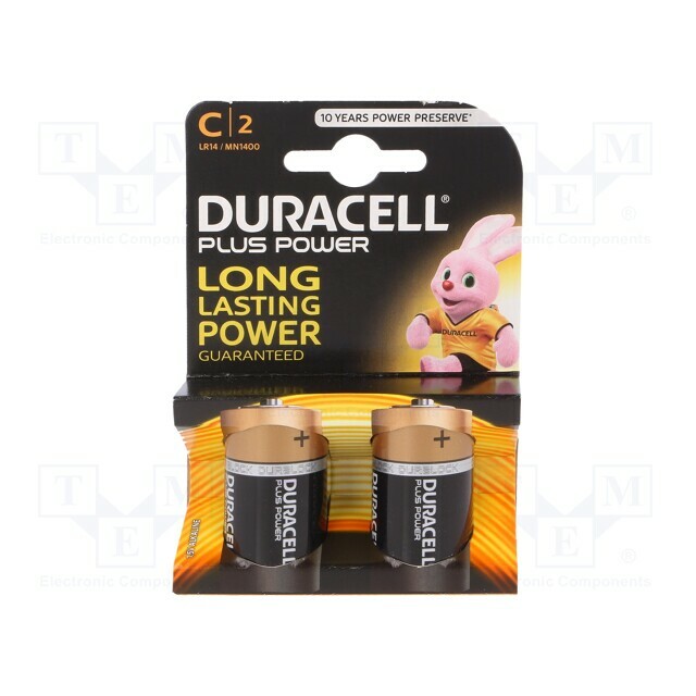 DURACELL Battery: alkaline; C; 1.5V