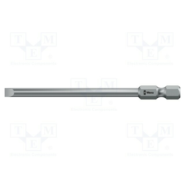 Screwdriver bit; slot; 4x0.8mm; 1/4"