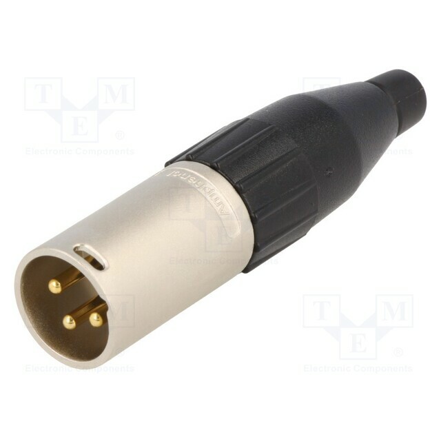 AMPHENOL Connector: XLR; plug; male; AC