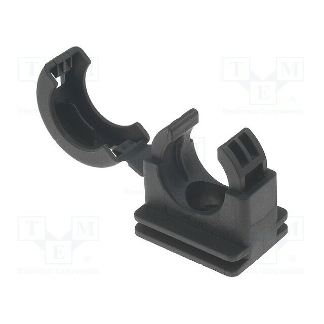 HELLERMANNTYTON Mounting holder; polyamide; HelaGuard; black