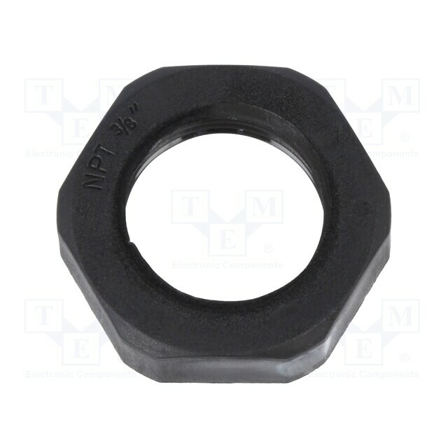 Nut; NPT3/8"; polyamide; UL94V-0; Thk: 7mm