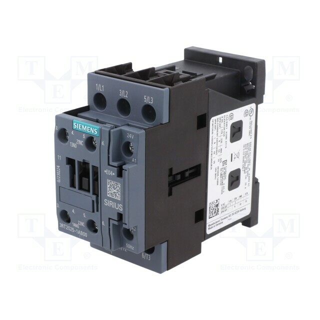 SIEMENS Contactor: 3-pole; NO x3; Auxiliary