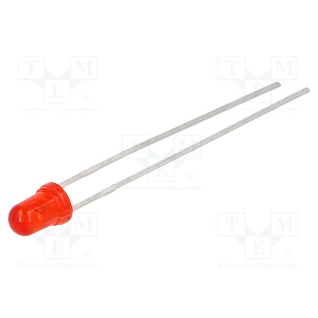 LITEON LED; red; 3mm; 1500÷3200mcd; 45°