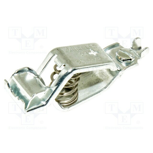 MUELLER ELECTRIC Crocodile clip; 25A; Grip