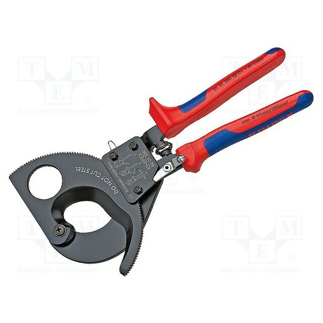 KNIPEX Cutters; with clamping jaws; 280mm