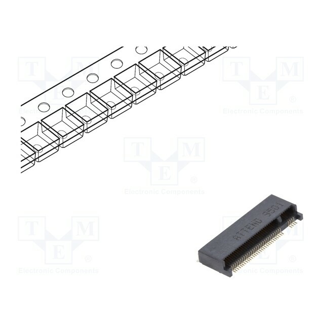 ATTEND Connector: M.2 (NGFF); horizontal