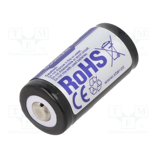 XTAR Re-battery: Li-Ion; 16340; 3.7V
