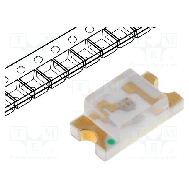 LUCKY LIGHT LED; blue; SMD; 1206