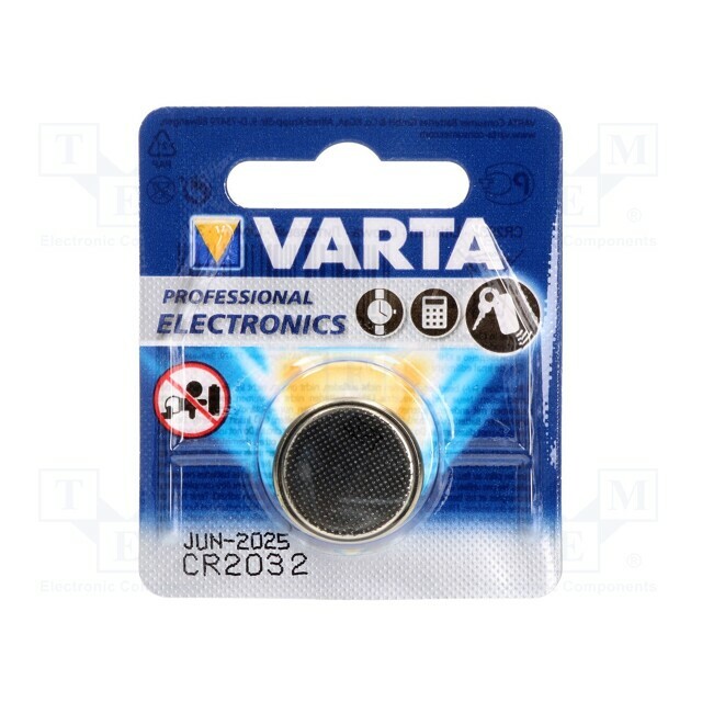 VARTA Battery: lithium; coin; CR2032; 3V