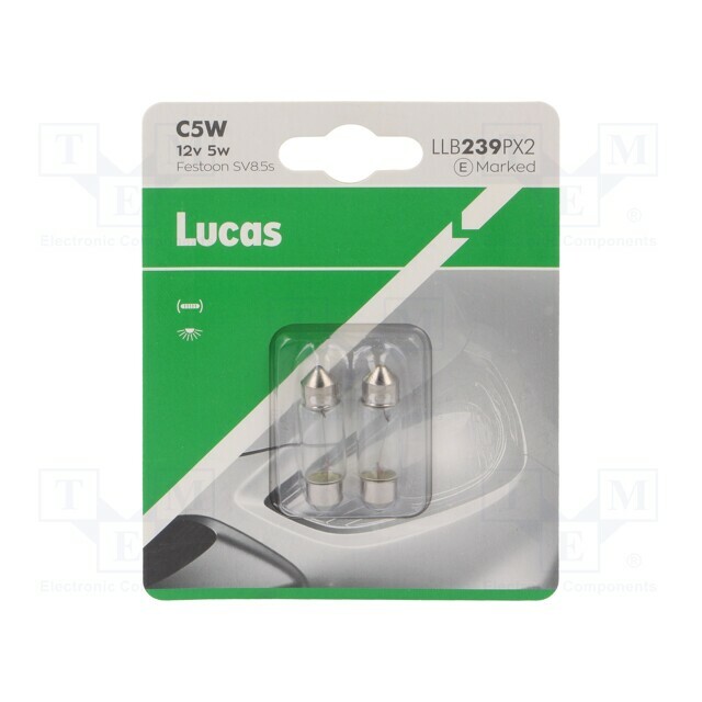 LUCAS Filament lamp: automotive; SV8,5-8