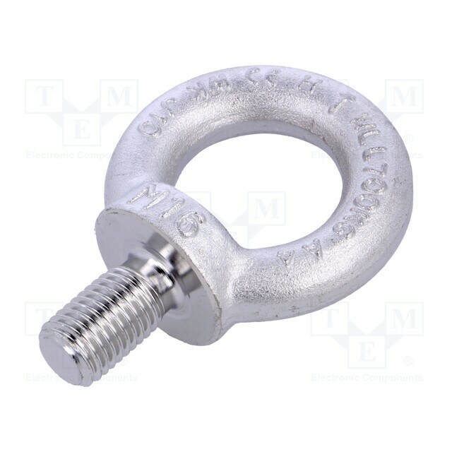 ELESA+GANTER Lifting eye bolt; M16; M16x27
