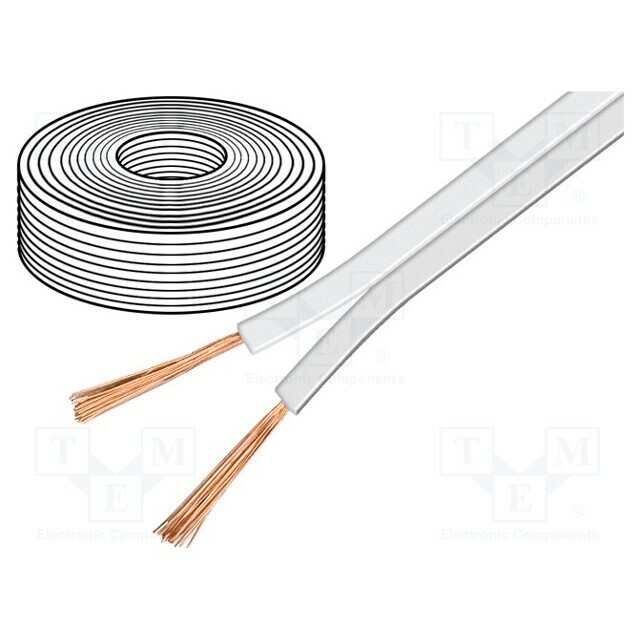 GOOBAY Wire: loudspeaker cable; 2x0.5mm2