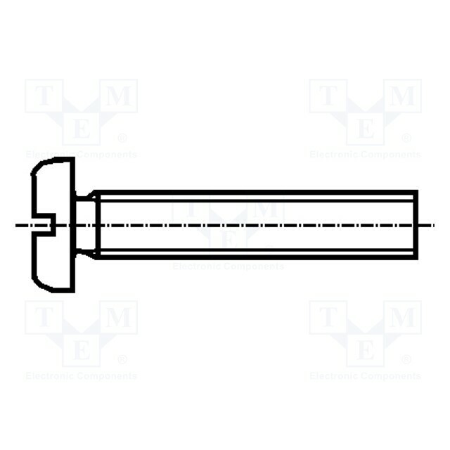 BOSSARD Screw; M3; M3x4; Head: cheese