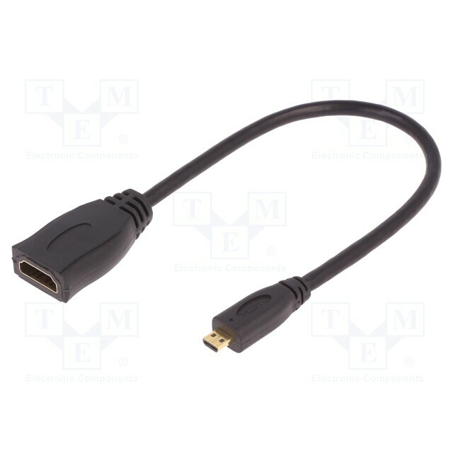 Cable; HDMI socket,micro HDMI plug