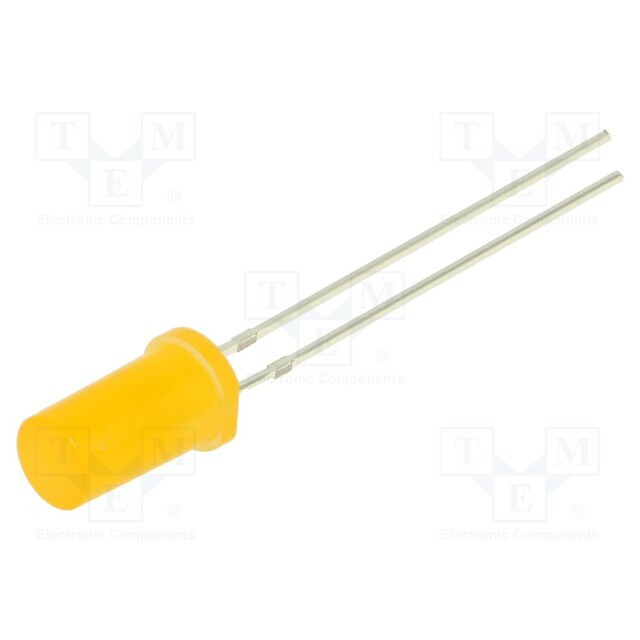 OPTOSUPPLY LED; orange; 5mm; 68÷100mcd; 180°
