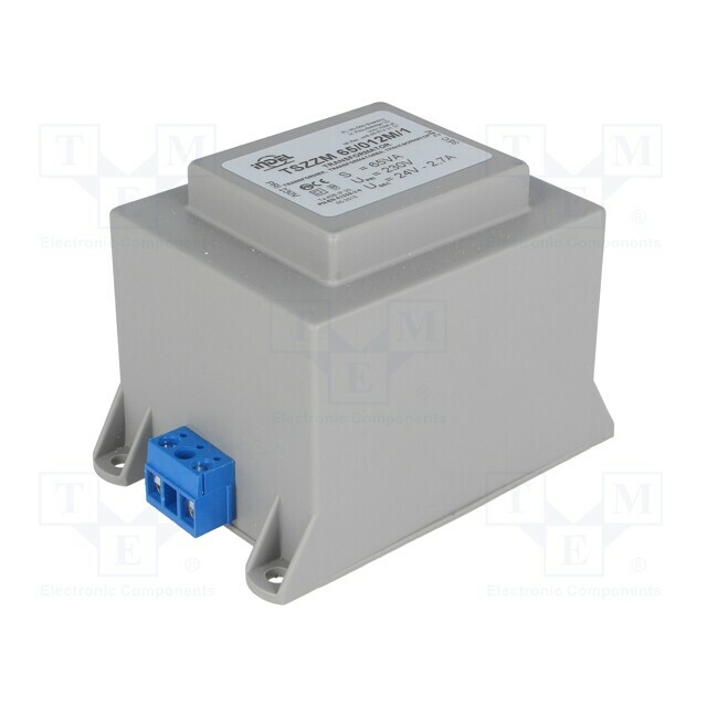 INDEL Transformer: encapsulated; 65VA; 230VAC; 24V