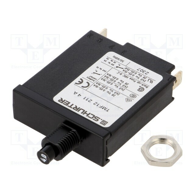 SCHURTER Circuit breaker; Urated: 240VAC; 28VDC