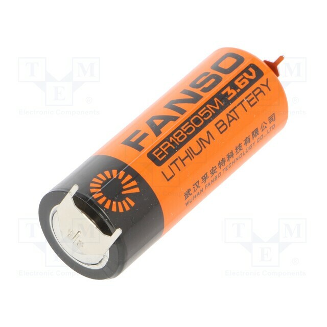 Battery: lithium; 18505; 3.6V; 3500mAh