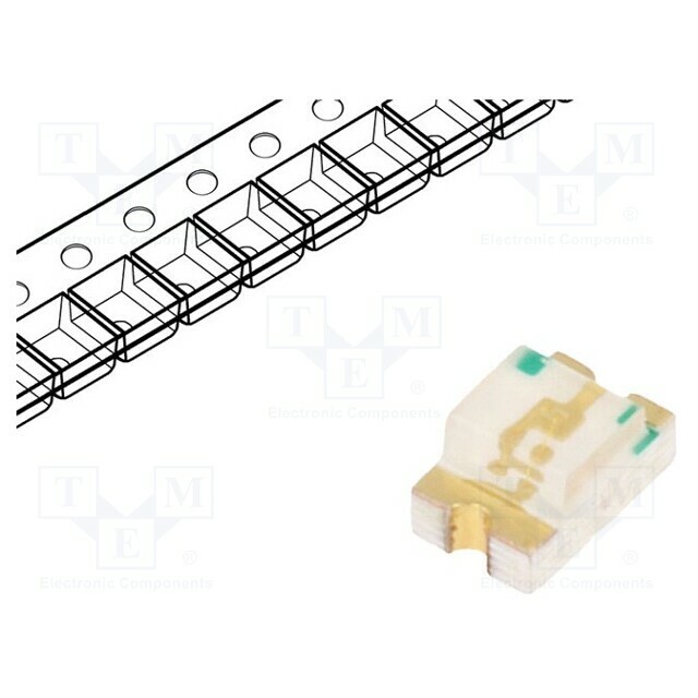 LUCKY LIGHT LED; green; SMD; 0805