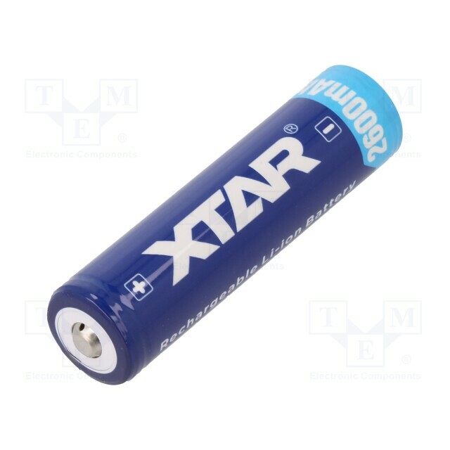 XTAR Re-battery: Li-Ion; 18650,MR18650; 2600mAh