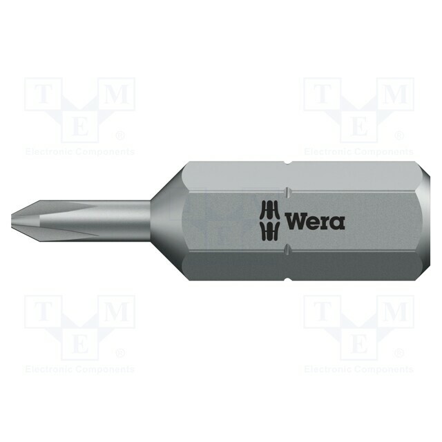 Screwdriver bit; Phillips; PH00; 1/4"; Overall