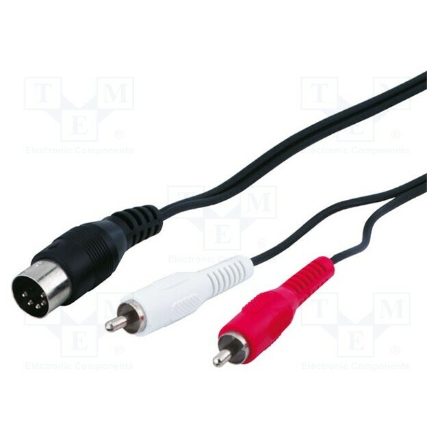 GOOBAY Cable; DIN 5pin plug,RCA