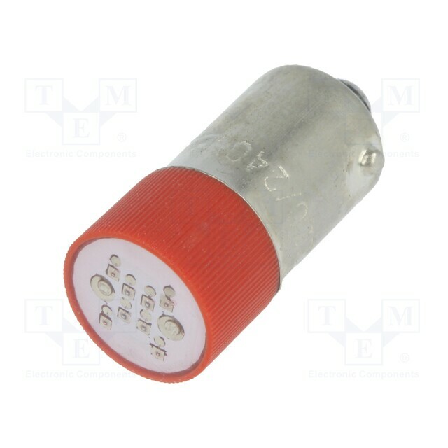 AUSPICIOUS LED lamp; BA9S; red; 230VAC