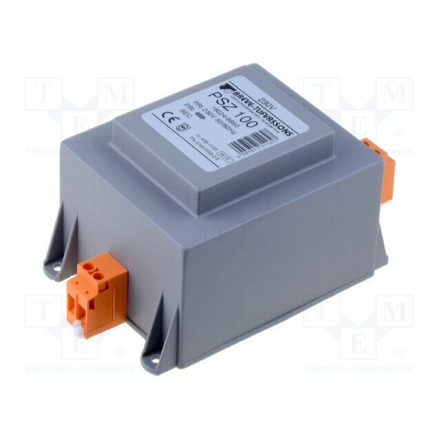 BREVE TUFVASSONS Transformer: mains; 200VA; 400VAC