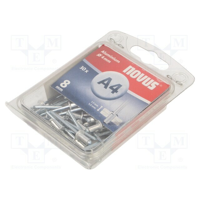 NOVUS Rivet; aluminium; Rivet diam: 4mm