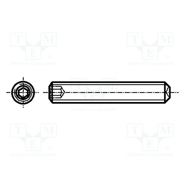 BOSSARD Screw; M4; M4x6; 0.7