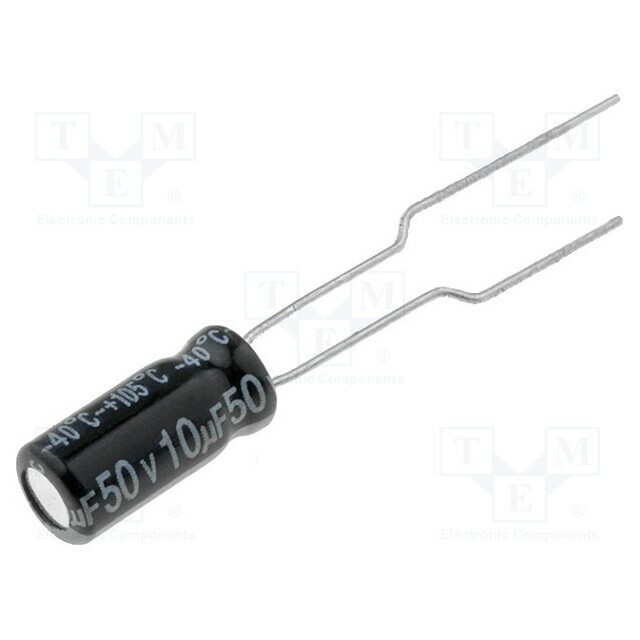 AISHI Capacitor: electrolytic; 10uF; 50VDC; Ø5x11mm
