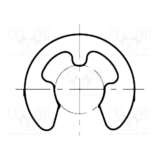 BOSSARD Circlip; spring steel; 4mm; BN