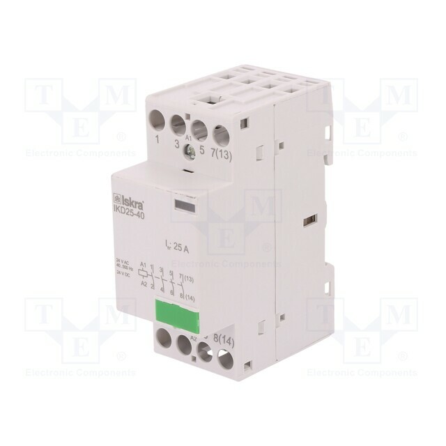 ISKRA Contactor: 4-pole installation; 25A; 24VAC