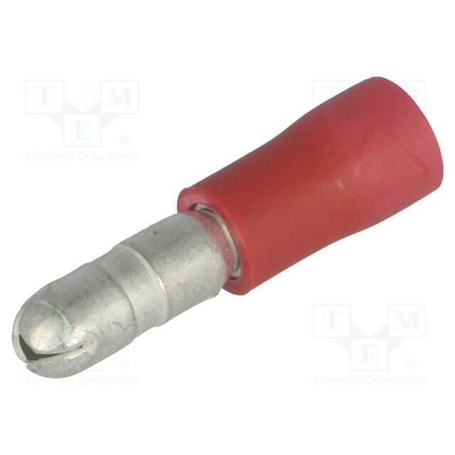 JST Terminal: round; male; Ø: 4mm