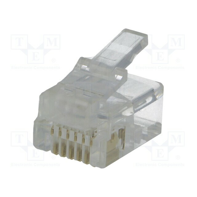 ECE Connector: RJ12; plug; PIN: 6