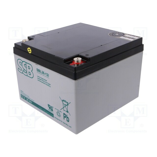 SSB Re-battery: acid-lead; 12V; 26Ah; AGM