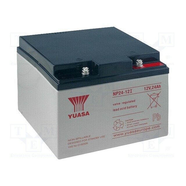 YUASA Re-battery: acid-lead; 12V; 24Ah; VdS