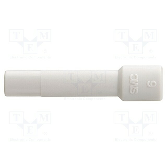 SMC Stopper; polypropylene; L: 43mm; white