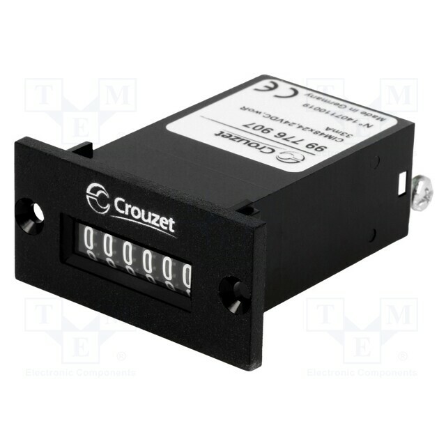 Counter: electromechanical; mechanical indicator; pulses; 999999