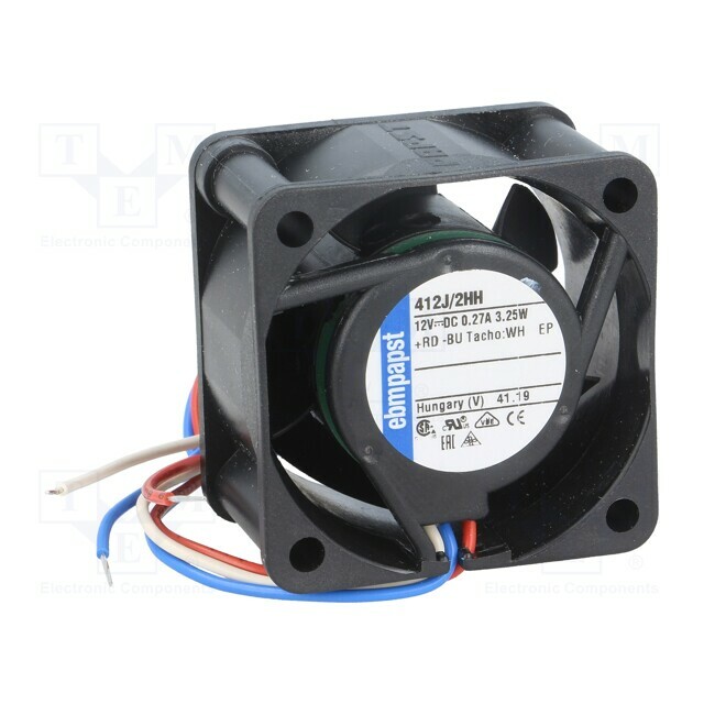 EBM-PAPST Fan: DC; 40x40x25mm; axial; 12VDC