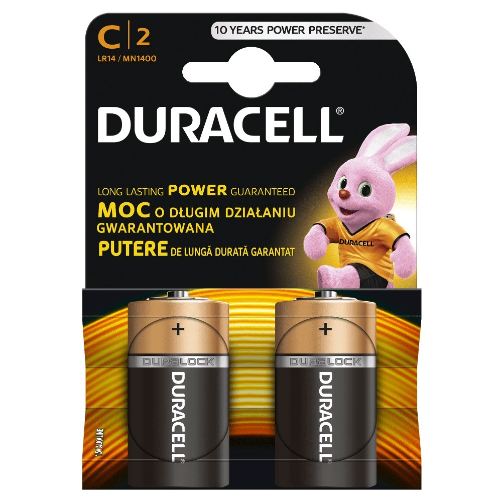LR14/C baterijas 1.5V Duracell Alkaline