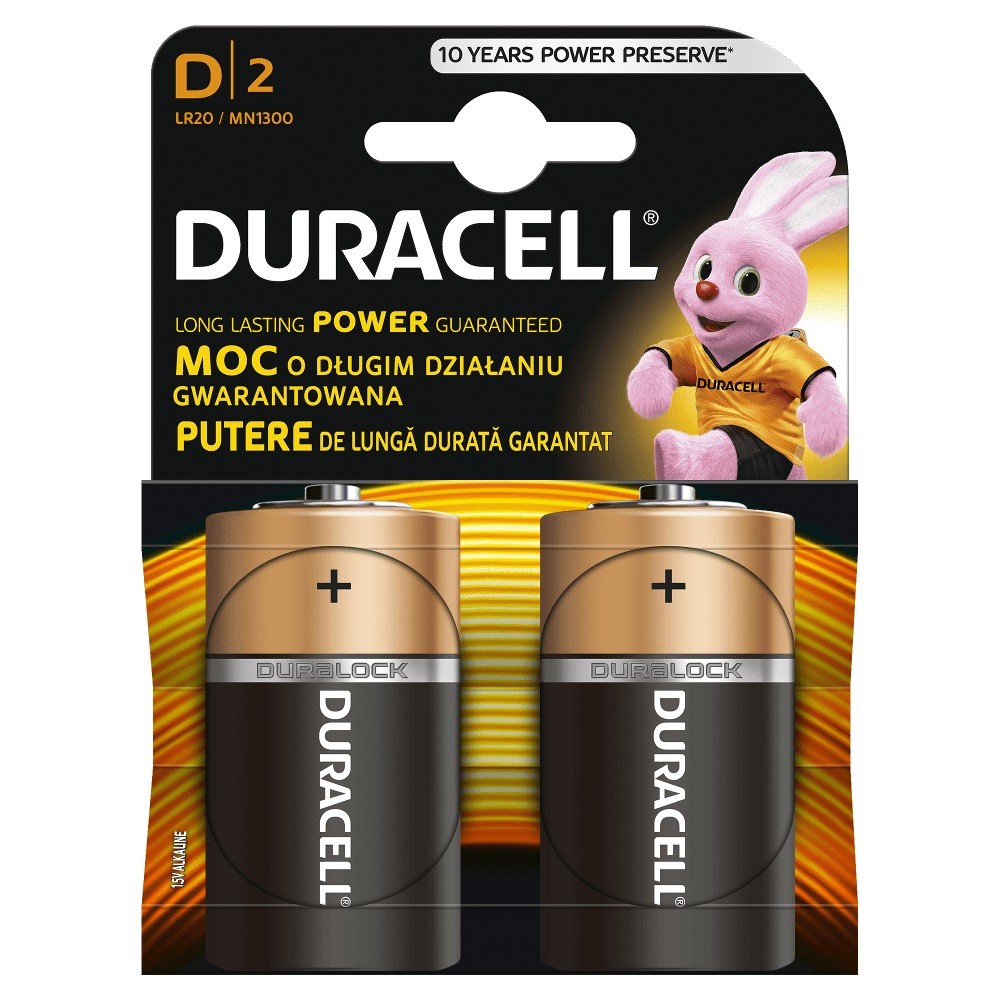 DURACELL Baterijas (LR20) D Alkaline Basic
