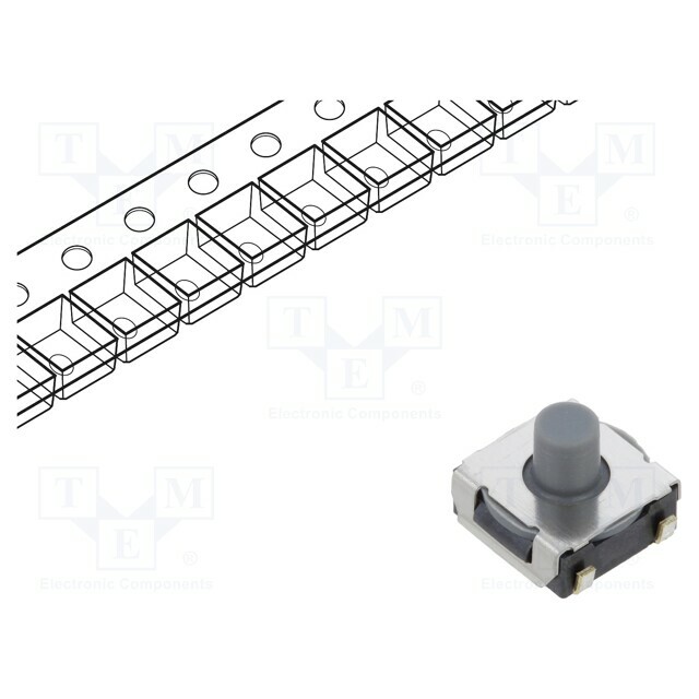 OMRON Electronic Components Microswitch TACT; SPST-NO