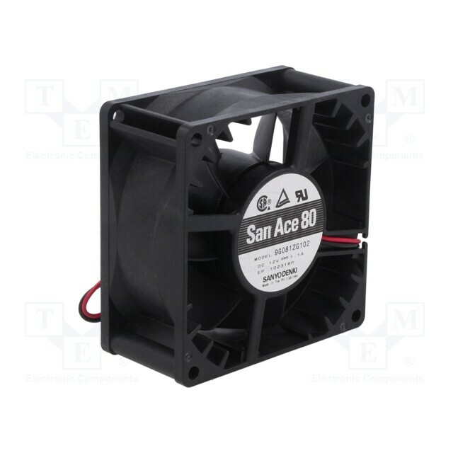 SANYO DENKI Fan: DC; 80x80x38mm; axial