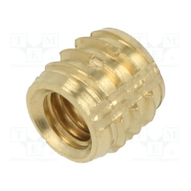 TAPPEX Threaded insert; brass; M4; L: