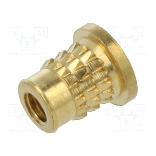 TAPPEX Threaded insert; brass; M2,5